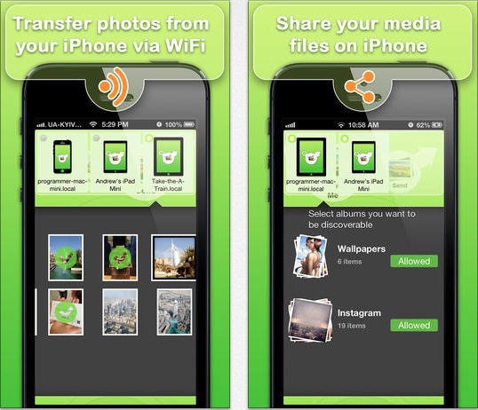 Photo Transfer WiFi: condividi foto e video tra iPhone, iPad e Mac