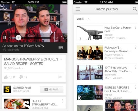 Youtube 2.0 disponibile su App Store