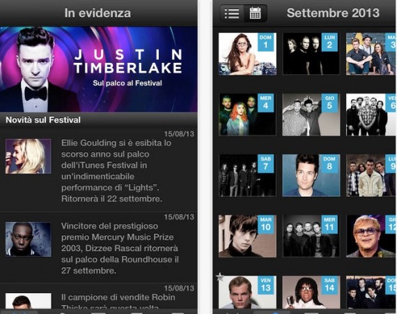 Apple aggiorna l’app iTunes Festival London 2013 con una nuova interfaccia