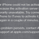 I server per l’attivazione di iPhone fuori servizi per alcune ore