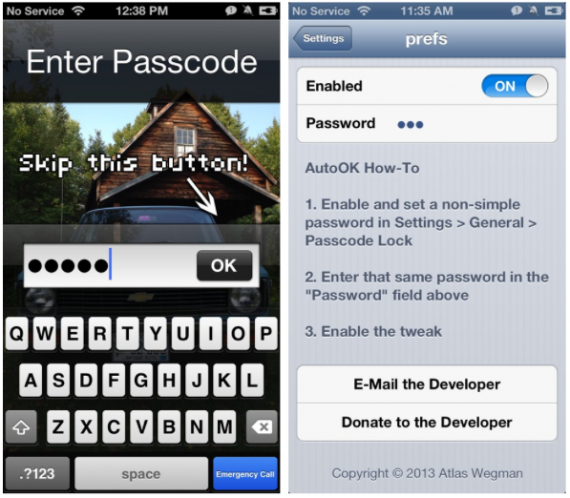 Come inserire automaticamente le password di blocco su iPhone – Cydia