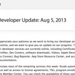 Apple ripristinerà tutti i servizi Dev entro fine settimana