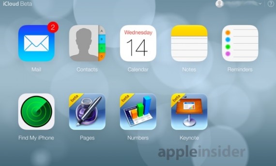 iCloud.com beta: Apple introduce un design in stile iOS 7