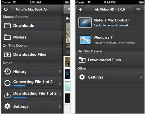AirVideo HD iPhone pic0