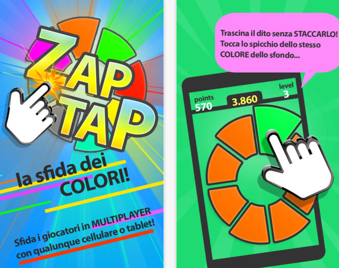 ZapTap colors: il gioco che metterà alla prova i vostri tempi di reazione