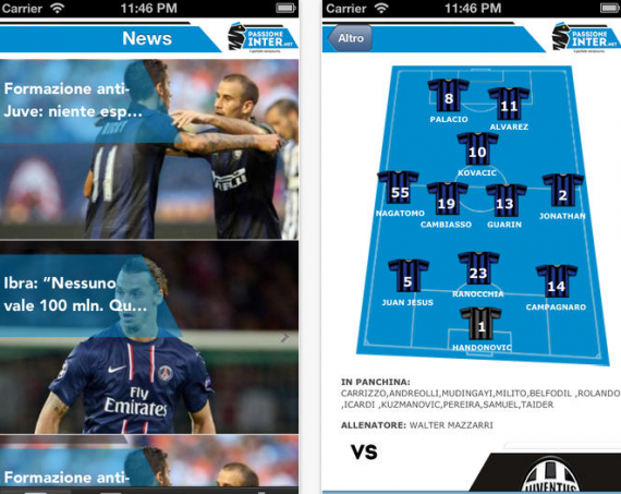 Passioneinter: l’app ufficiale di uno dei portali nerazzurri più conosciuti del web
