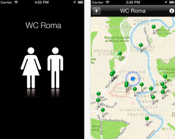 WC Roma: l’app che trova i bagni pubblici nella capitale