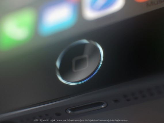 Un concept mostra come potrebbe essere il tasto Home dell’iPhone 5S