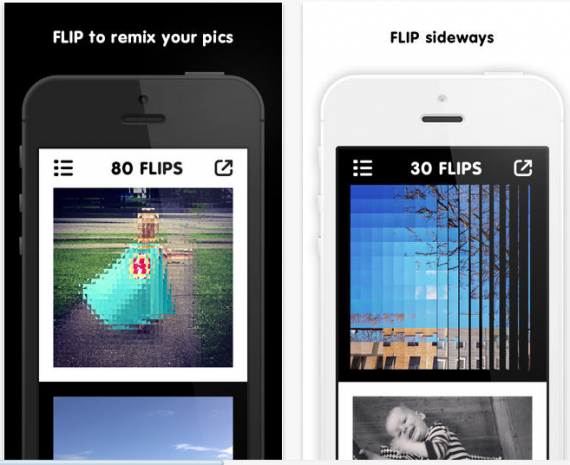 Flip Remix your pics: l’app che permette di creare foto uniche grazie ad una o più particolari alterazioni delle immagini
