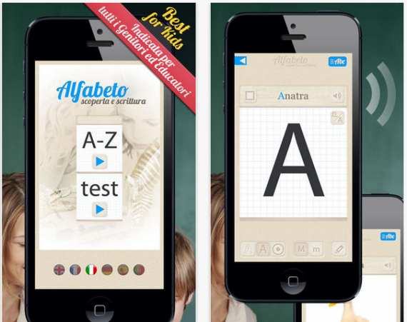 Alfabeto scoperta e scrittura: l’app per imparare a scrivere e pronunciare le lettere dell’alfabeto in italiano e altre lingue