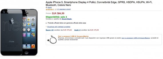 Angolo del risparmio: pezzi limitati per iPhone 5 nero a 584€ e iPhone 5 bianco a 610€!