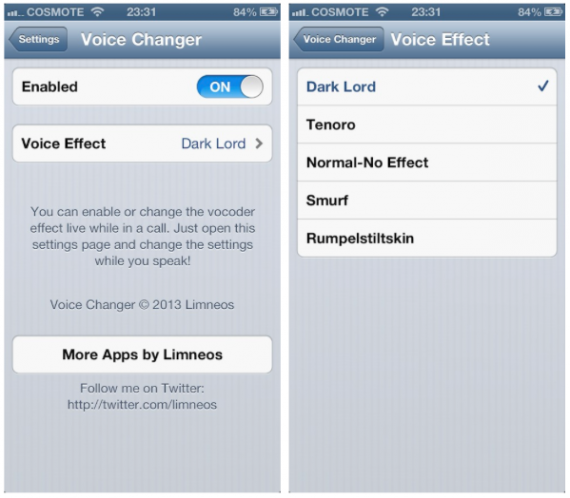 VoiceChanger permette di modificare la propria voce quando si parla al telefono – Cydia