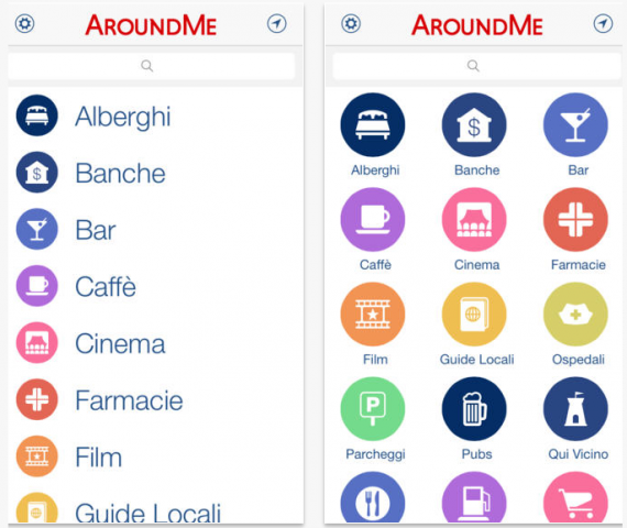 AroundMe si aggiorna: arriva una nuova grafica in stile iOS 7