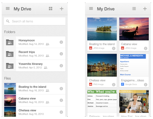 Google aggiorna e rinnova l’applicazione di “Drive” per iOS