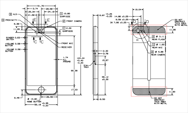 Apple mostra il layout interno di iPhone 5C e 5S nelle nuove linee