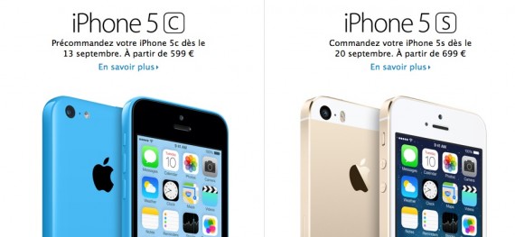 Prezzi iPhone 5S e iPhone 5C: in Francia si parte da 699€ e 599€