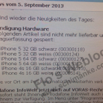 Nuovi indizi: iPhone 5S/5C solo in versione da 32 GB o superiore