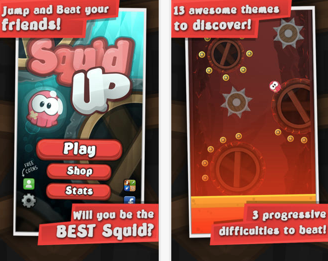 Squid Up un classico jumping/platform game verticale iPhone Italia