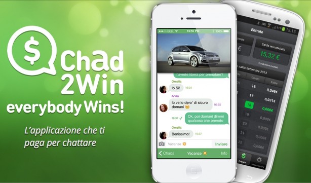 Messaggistica istantanea con Chad2Win, l’app che ti paga se chatti
