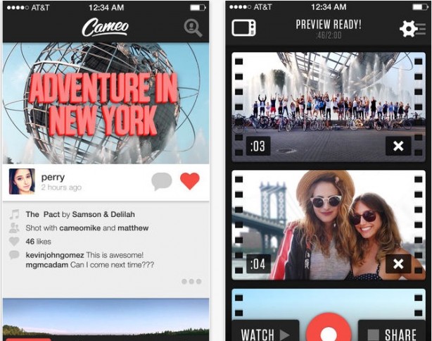 Cameo, l’app per creare video collage di gruppo