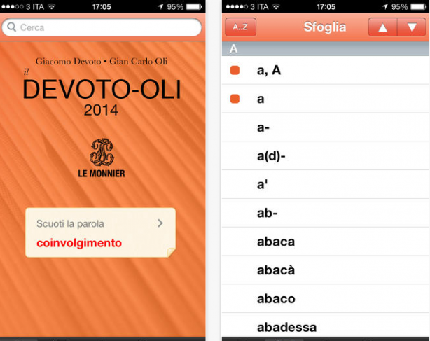Il Devoto-Oli 2014 disponibile in App Store