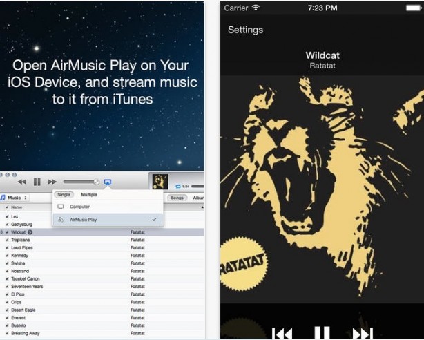 AirMusic Play, una nuova app per condividere la musica tramite iPhone