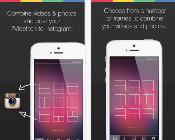 Vidstitch Pro for Instagram – Video and Picture Frames: una semplice app per creare collage e condividerli su Instagram