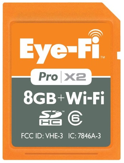 Eye-Fi Pro X2 da 8GB: trasferisci foto e video utilizzando la connessione senza fili