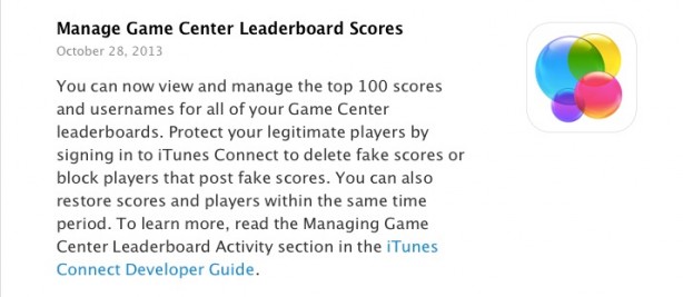 Apple permette ora agli sviluppatori di gestire le classifiche del Game Center