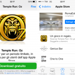 Applicazione Apple Store: in offerta gratuita il gioco “Temple Run: Oz”
