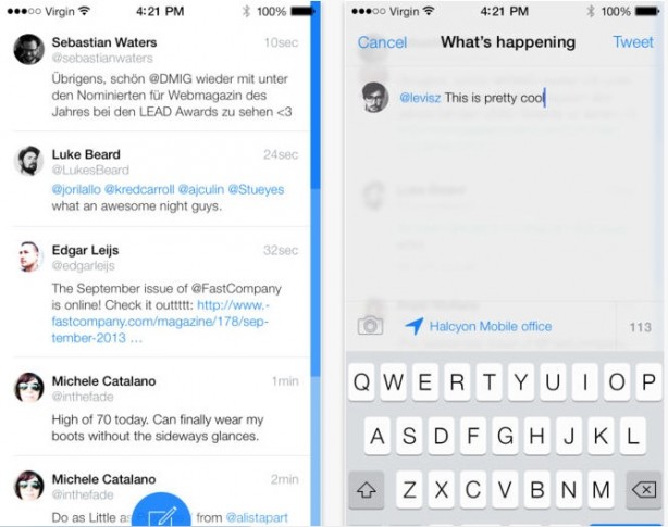 Tweet7, l’app Twitter per iOS 7