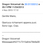 Dragon Voicemail, il servizio gratuito che converte messaggi vocali in sms o email