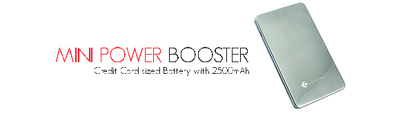 Mini Power Booster di CasePower: 2500mAh racchiusi in una batteria grande quanto una carta di credito