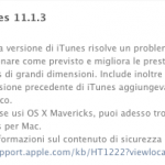 Apple rilascia iTunes 11.1.3