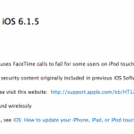 Apple non abbandona iPod touch 4G: ecco iOS 6.1.5
