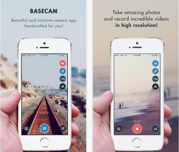 baseCam: foto e video con filtri in tempo reale