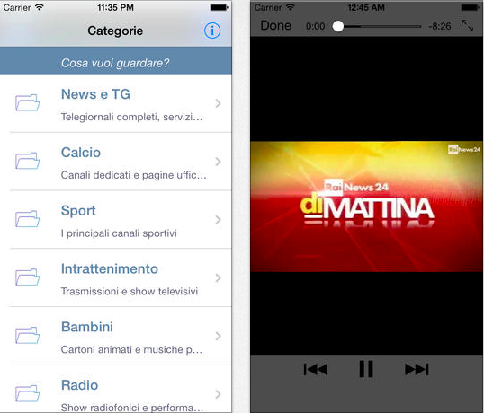 TV Italia iPhone - 2