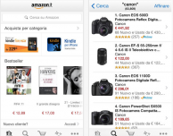 Amazon aggiorna la sua app con una nuova grafica