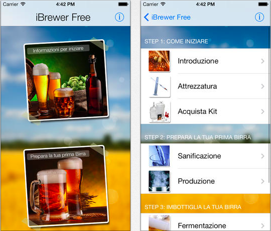 iBrewer birra fatta in casa iphone