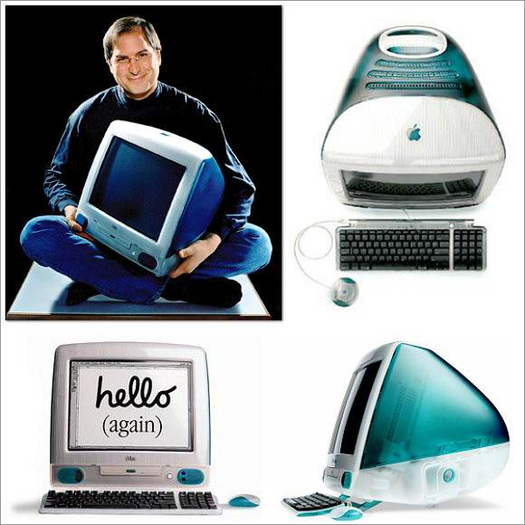 iMac Bondi blue, Steve Jobs