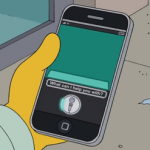 Anche nei Simpson si usa Siri…