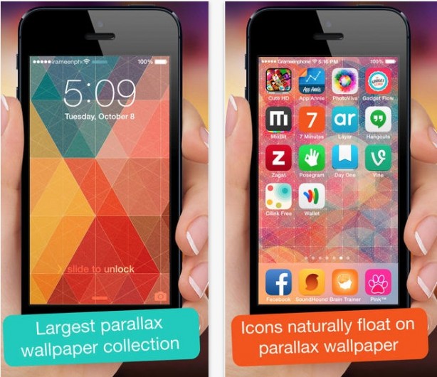 Scarica sfondi per iOS 7 con l’app Parallax Wallpapers & Backgrounds