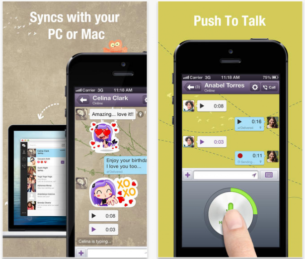 Viber si aggiorna con la modalità “Hold and Talk” ed altre novità