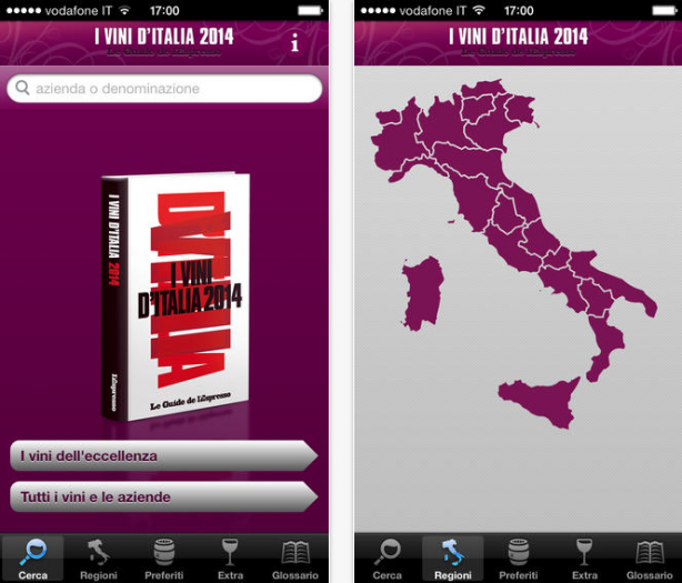 I Vini d’Italia 2014, la guida de L’Espresso disponibile per iPhone