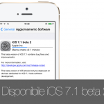 Apple rilascia iOS 7.1 beta 2 per iPhone, iPod touch e iPad