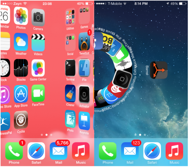 Barrel è il primo tweak compatibile con iPhone 5s – Cydia