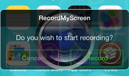 Registra ciò che accade sullo schermo dell’iPhone con RecordMyScreen – Cydia
