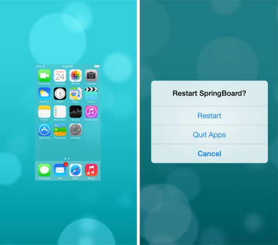 SwitchSpring: effettua un respring o chiudi tutte le app nel Multitasking di iOS 7 – Cydia