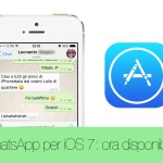 WhatsApp per iOS 7 si aggiorna