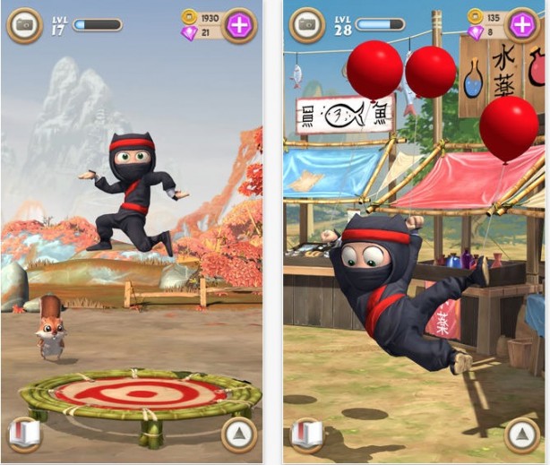 Clumsy Ninja, il freemium che spopola su iOS, si aggiorna con importanti novità